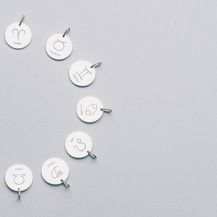 Срібний кулон з гравіюванням "Знак Зодіаку" 132722z від ювелірного магазину Онікс - 7