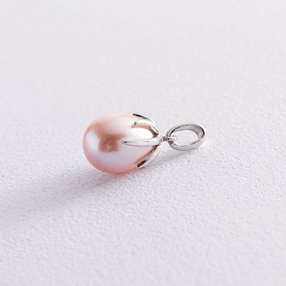 Золотой кулон с жемчужиной п03523