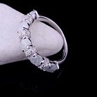 Женское кольцо с фианитами (родий) 111625 от ювелирного магазина Оникс - 1