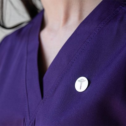 Медицинский значок "Кадуцей" в серебре 20045 №3