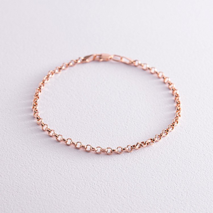 Золотой браслет плетение Якорное б03743 от ювелирного магазина Оникс