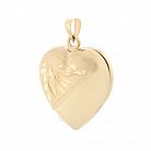 Золотой кулон "Сердечко" для фотографии п02402ж от ювелирного магазина Оникс