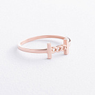 Кольцо "Patrice" в красном золоте к08507 от ювелирного магазина Оникс - 1