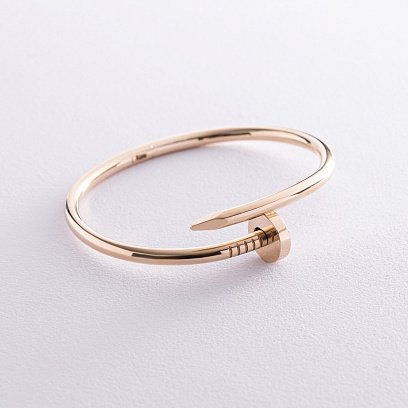 Браслет "Гвоздь" в желтом золоте б05145