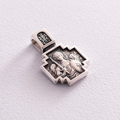 Серебряная ладанка "Архангел Михаил. Молитва" 131487 №4