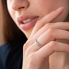Серебряное кольцо 11007 от ювелирного магазина Оникс - 1