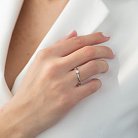 Помолвочное кольцо в белом золоте (бриллиант) кб0128arp от ювелирного магазина Оникс - 4