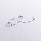 Асиметричні золоті сережки (діаманти) сб0492cha от ювелирного магазина Оникс - 6