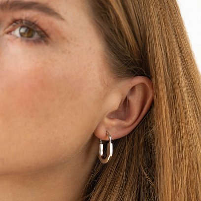 Сережки "Camilla" (біле золото) с09090 №2