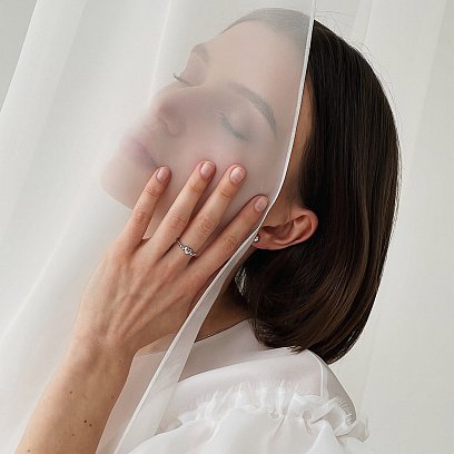 Золотое кольцо "Сердце" к06613 №2