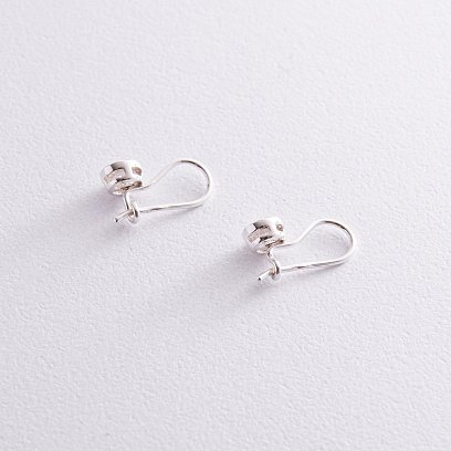 Детские серебряные серьги с фианитами 12750 №3