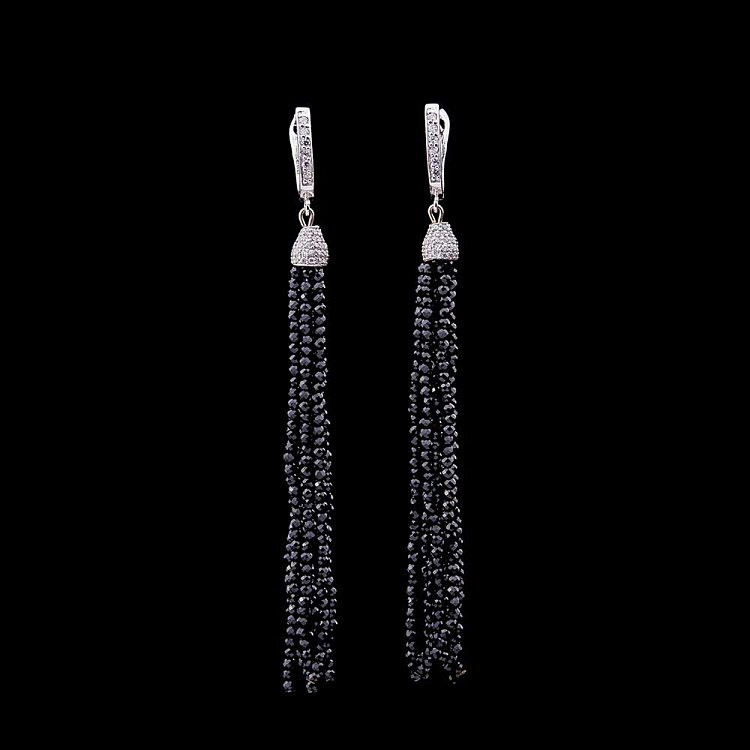 Срібні сережки з фіанітами і агатом 121814 від ювелірного магазину Онікс - 3