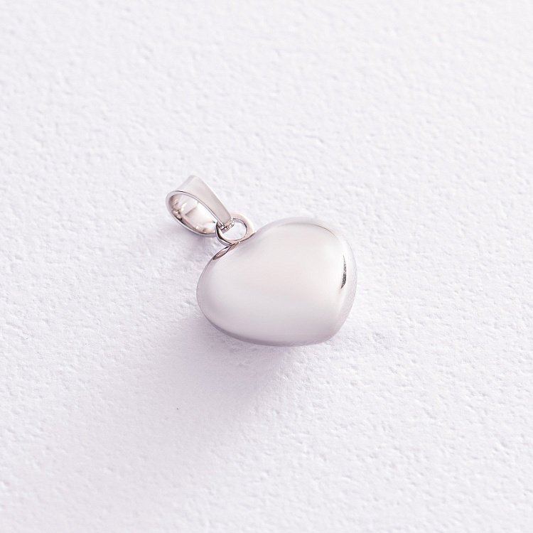 Кулон "Серце" у білому золоті п03708 від ювелірного магазину Онікс - 2