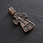 Православний хрест "Розп'яття. Розсудливий розбійник" п01652 от ювелирного магазина Оникс - 1