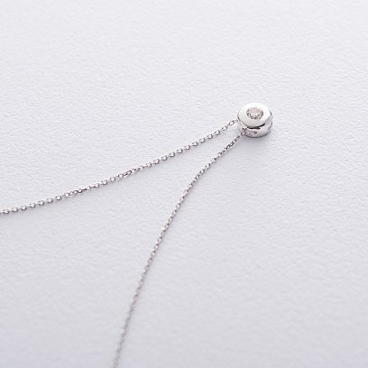 Золотое колье с фианитом кол01226 №3