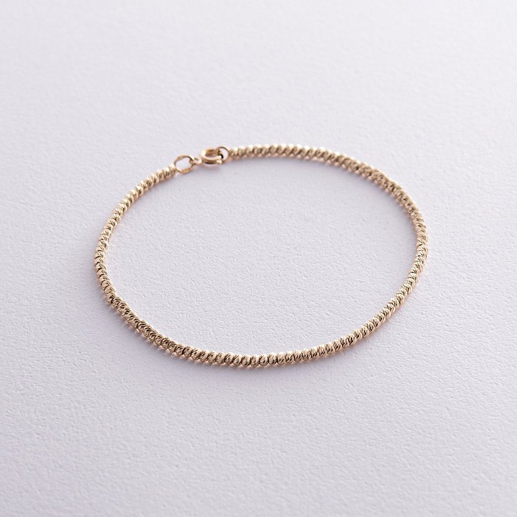 Браслет "Шарики" в желтом золоте б05028 от ювелирного магазина Оникс