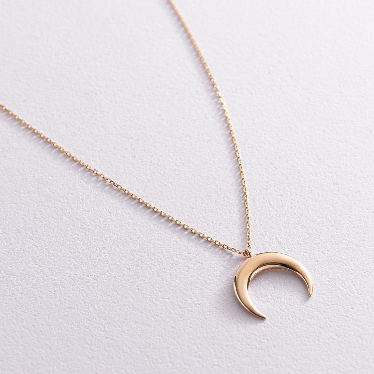 Кольє "Лунниця" в жовтому золоті кол02062 від ювелірного магазину Онікс