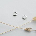 Срібні сережки-кільця 122237 от ювелирного магазина Оникс - 3