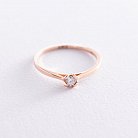Помолвочное кольцо в красном золоте (бриллиант) кб0347ca от ювелирного магазина Оникс - 2