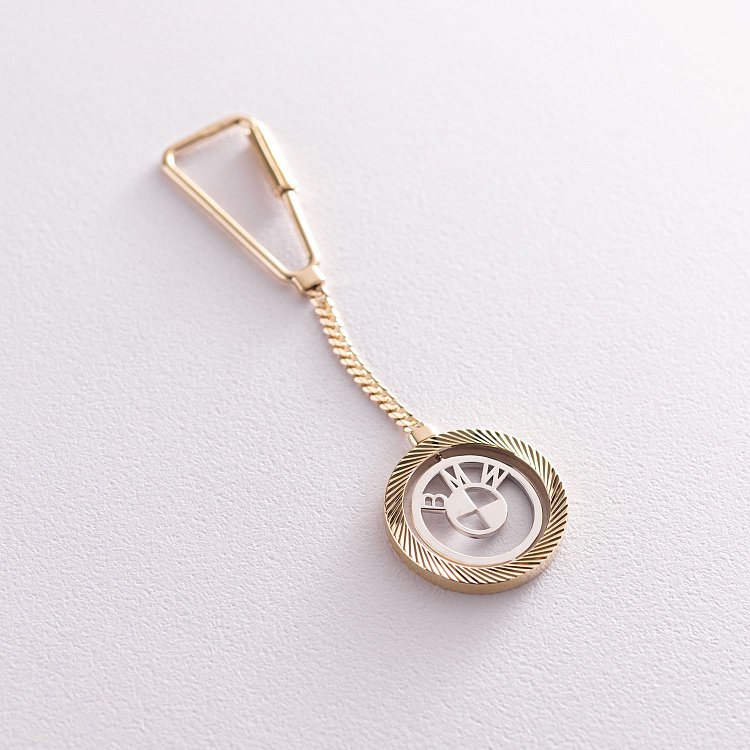 Золотой брелок "BMW-БМВ" бр00024 от ювелирного магазина Оникс