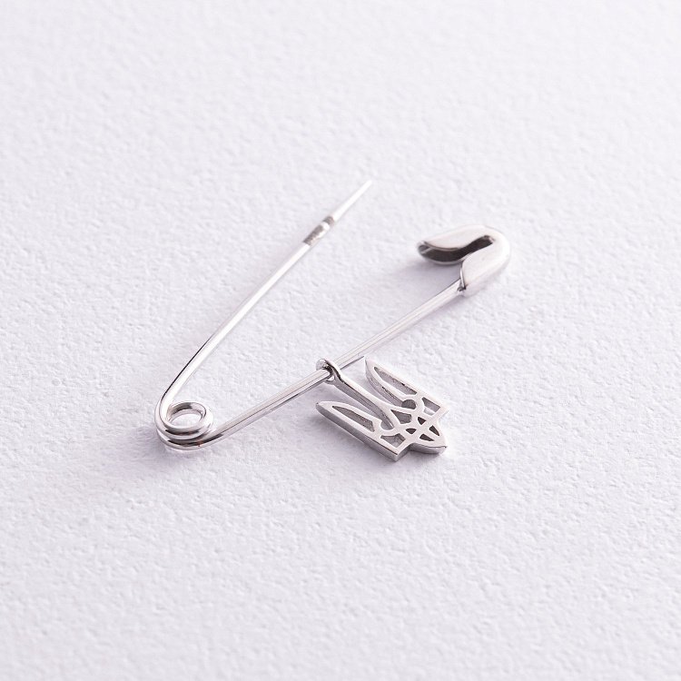 Золотая булавка "Герб Украины - Тризуб" зак00335 от ювелирного магазина Оникс - 6