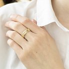 Золотий перстень без каменів к05894 от ювелирного магазина Оникс - 3