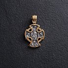 Православний хрест "Господь Вседержитель. Ангел Хранитель" 131679 от ювелирного магазина Оникс - 2