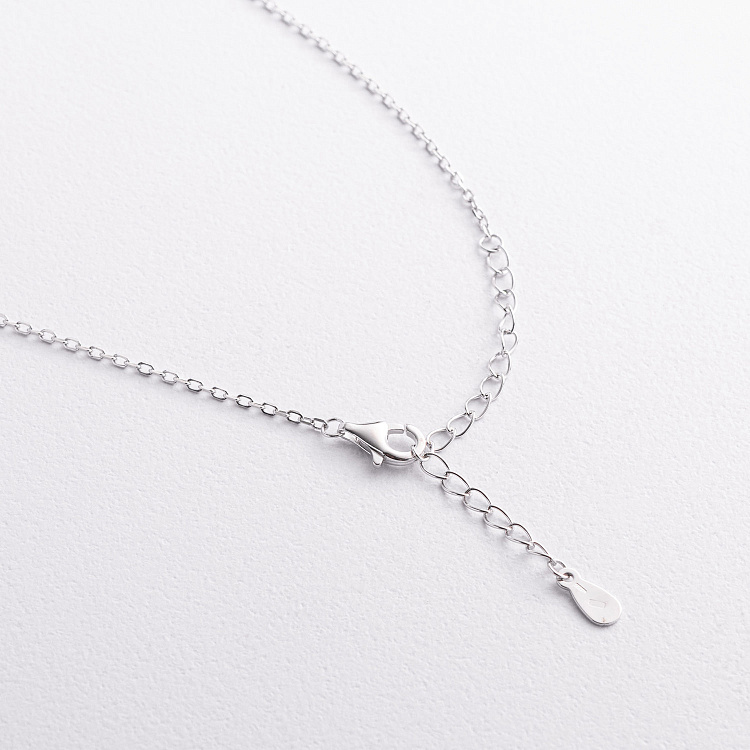 Срібне кольє "Daphne" з фіанітами 181370 від ювелірного магазину Онікс - 2