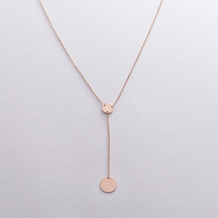 Золоте кольє "Монетки" (можливе гравіювання) кол01479 від ювелірного магазину Онікс