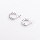 Серебряные серьги с розовыми синтетическими сапфирами 2580/1р-PSPH от ювелирного магазина Оникс - 1