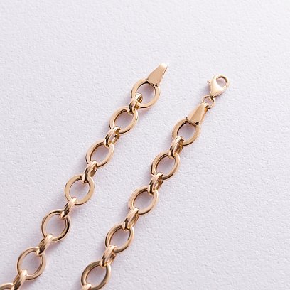 Кольє "Пантера" в жовтому золоті (фіаніти) кол01969 №6