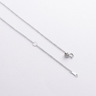 Золоте кольє з сапфіром і діамантами колб0142ca №5