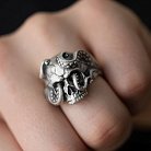 Чоловічий срібний перстень "Череп зі щупальцями восьминога" 112716 от ювелирного магазина Оникс - 3