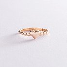 Золотое кольцо "Сердце" к06877 от ювелирного магазина Оникс