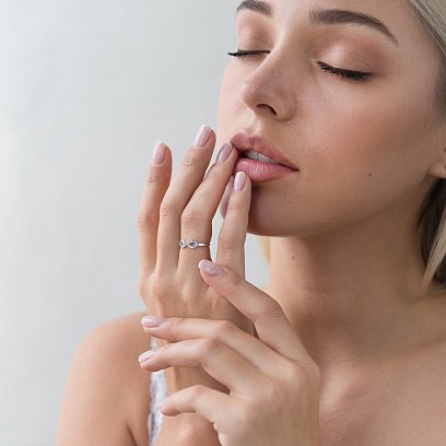 Золота каблучка Нескінченність к06307 №2