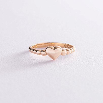 Золотое кольцо "Сердце" к06877