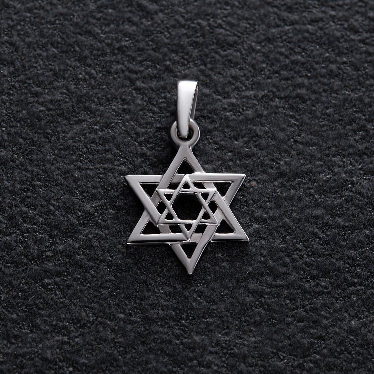 Золотой кулон "Звезда Давида" п03292 от ювелирного магазина Оникс - 4