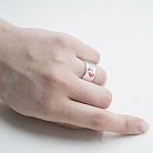 Серебряное кольцо "Ножки младенца", эмаль 112003 от ювелирного магазина Оникс - 8