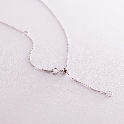 Золотое колье "Крестик" с бриллиантами колб0086са №5