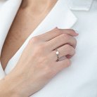 Помолвочное кольцо в белом золоте (бриллиант) кб0276 от ювелирного магазина Оникс - 3