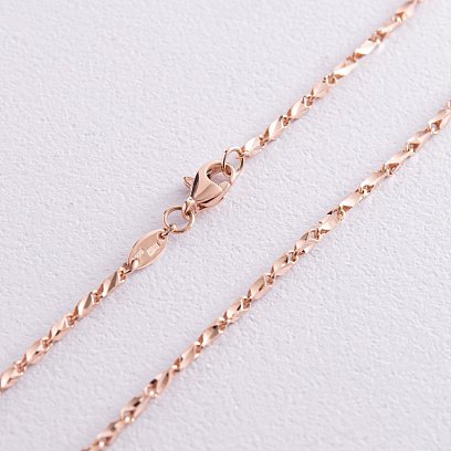 Фантазійний ланцюжок у червоному золоті ц00474