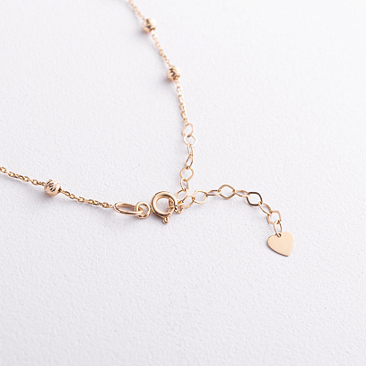 Колье "Шарики" в желтом золоте кол02666 №3