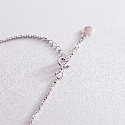 Браслет "Дві дівчинки" у білому золоті (можливе гравіювання) з2088б №3