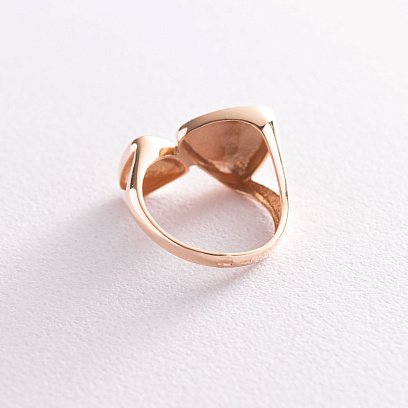 Кольцо в красном золоте к05495 №3