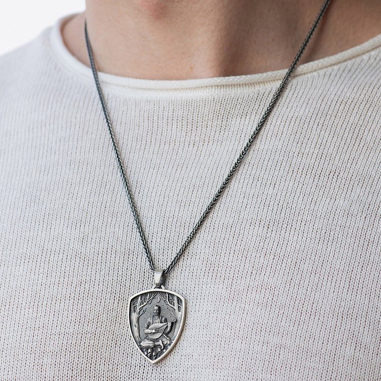 Серебряный кулон "Козак Мамай" 133264 от ювелирного магазина Оникс - 1