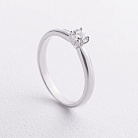 Заручальна золота каблучка з діамантом кб0697м от ювелирного магазина Оникс