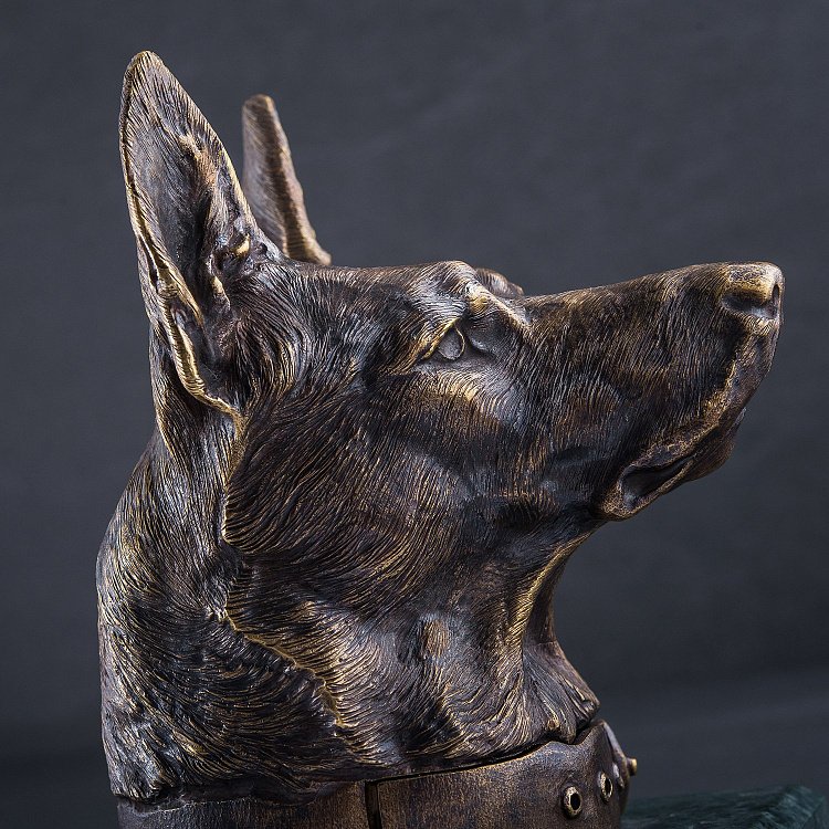 Бронзовая шкатулка ручной работы "Верный друг" сер00029д от ювелирного магазина Оникс - 2