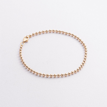 Браслет "Шарики" в  желтом золоте б05701