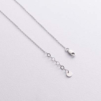 Колье "Монетки" в белом золоте (7 шт) кол02559 №4