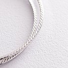 Серьги - кольца в белом золоте (5.4 см) с07149 от ювелирного магазина Оникс - 4